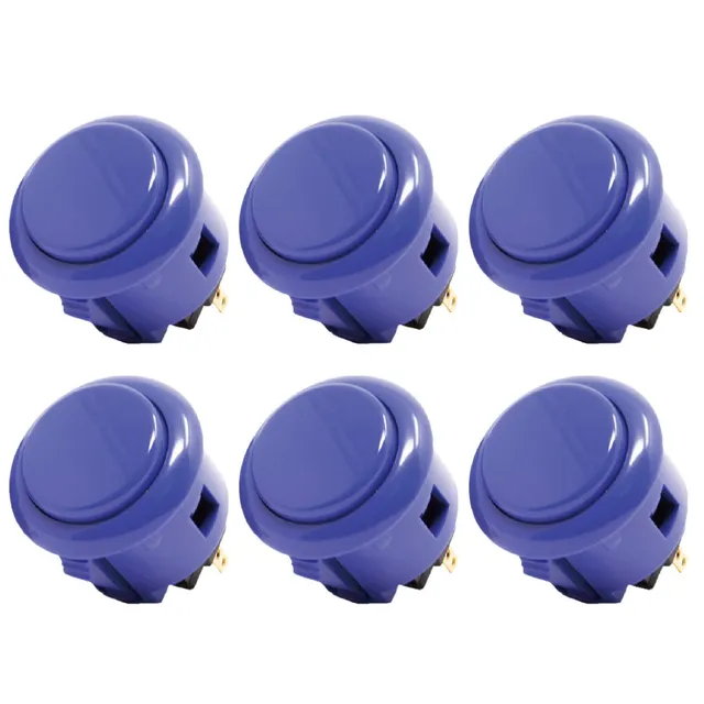 Sanwa OBSF-30 Pulsante Arcade 30mm Blu Scuro 6 Pezzi