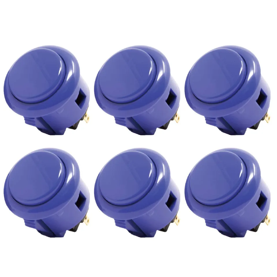 Sanwa OBSF-30 Pulsante Arcade 30mm Blu Scuro 6 Pezzi