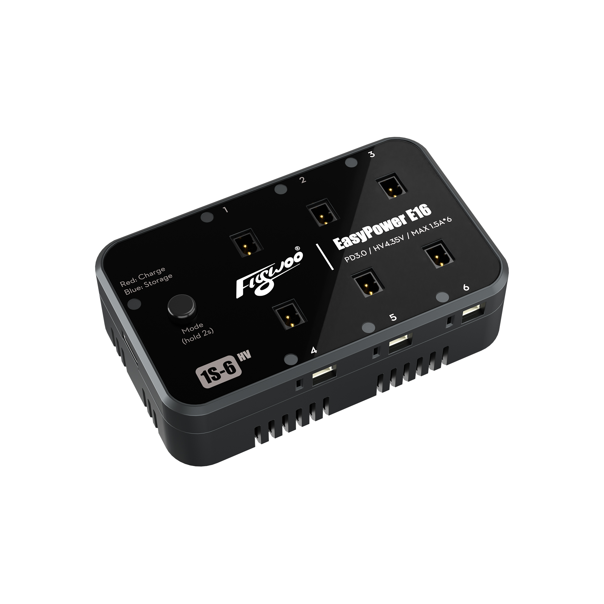 Flywoo EasyPower E16 E24 caricabatterie 1S 2S LiHV PD 1,5A