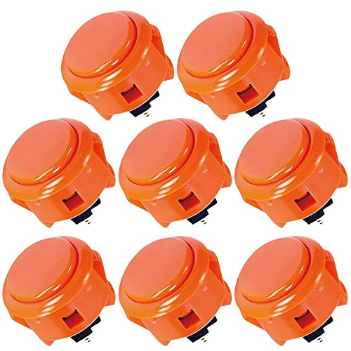 Sanwa OBSF-30 Pulsante Arcade 30mm Arancione 8 Pezzi