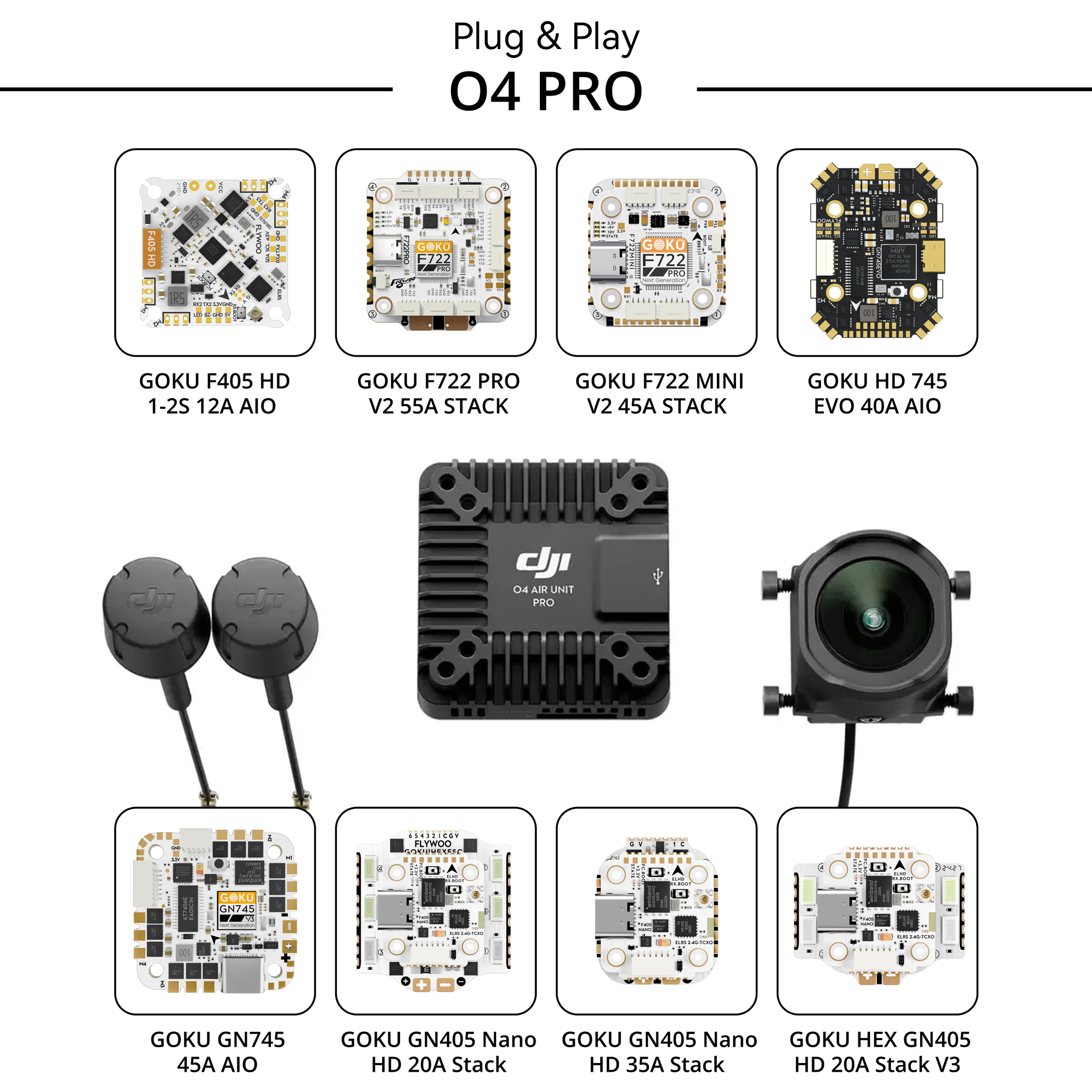 Flywoo GOKU F722 Pro V2 Stack 30x30 55A 32Bit O4