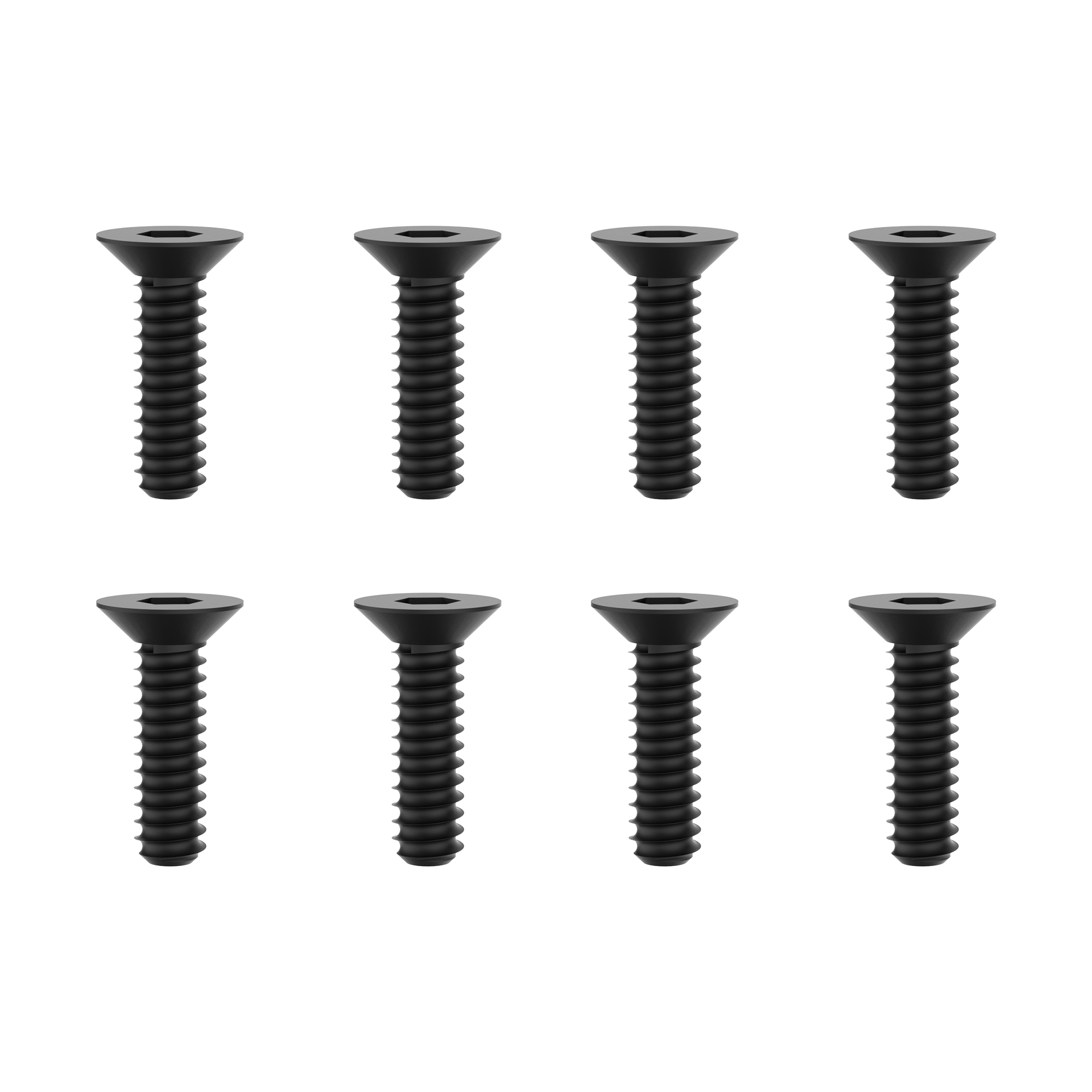 UDI RC M01-012 Viti Autofilettanti 2.6x8mm Nere UD16 8Pz