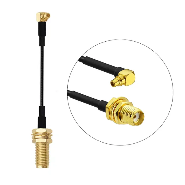 Flywoo Antenna cavo MMCX SMA 90° 60mm ricambio FPV