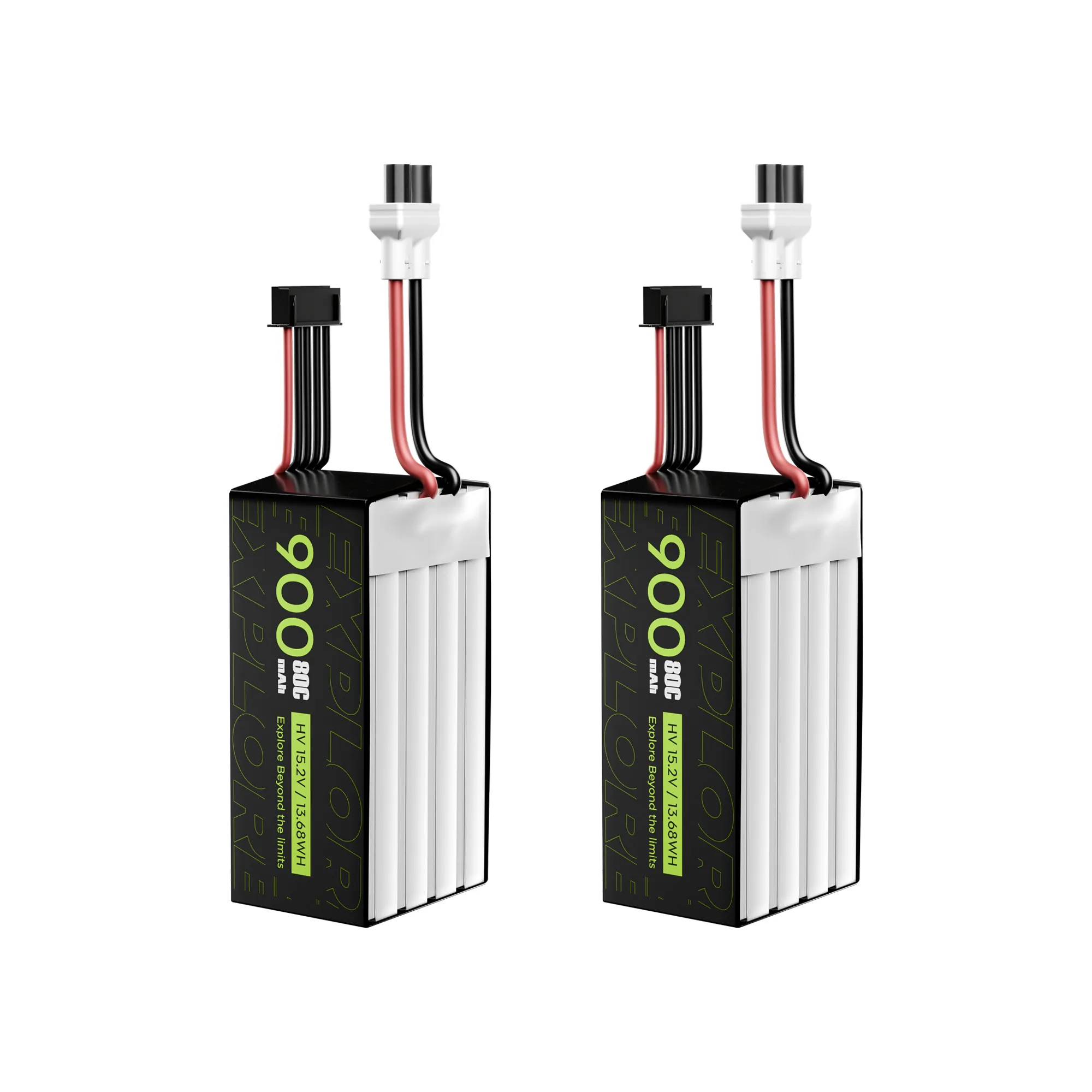 Flywoo Explorer 900mAh HV 4S 80C Batteria XT30UP 2pz