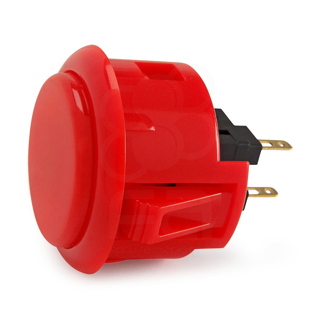Sanwa OBSF-30-R pulsante arcade 30mm rosso set 6 pezzi
