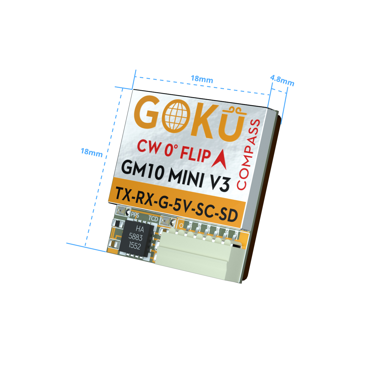 Flywoo GOKU GM10 Mini V3 Modulo GPS con bussola 4.1g