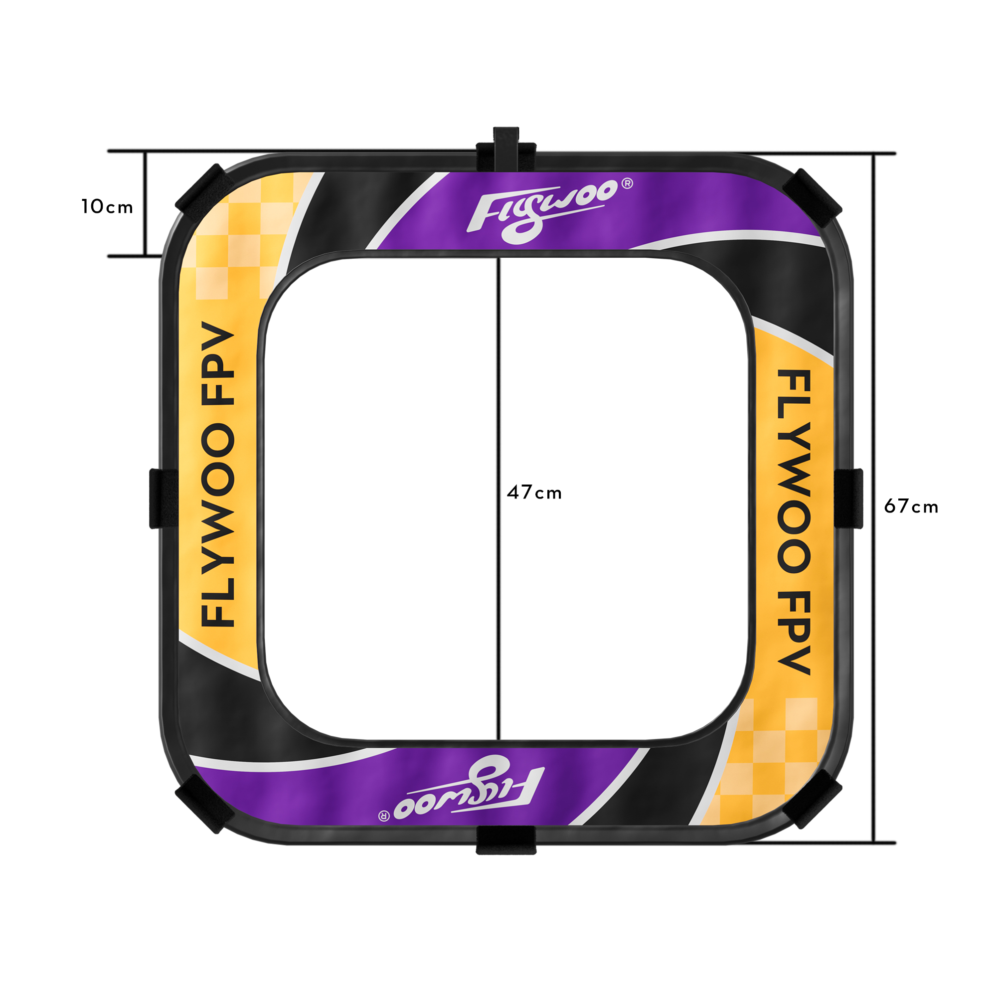 Flywoo Halo Gate Quadrato LED Gara FPV 5 Pezzi 47 cm