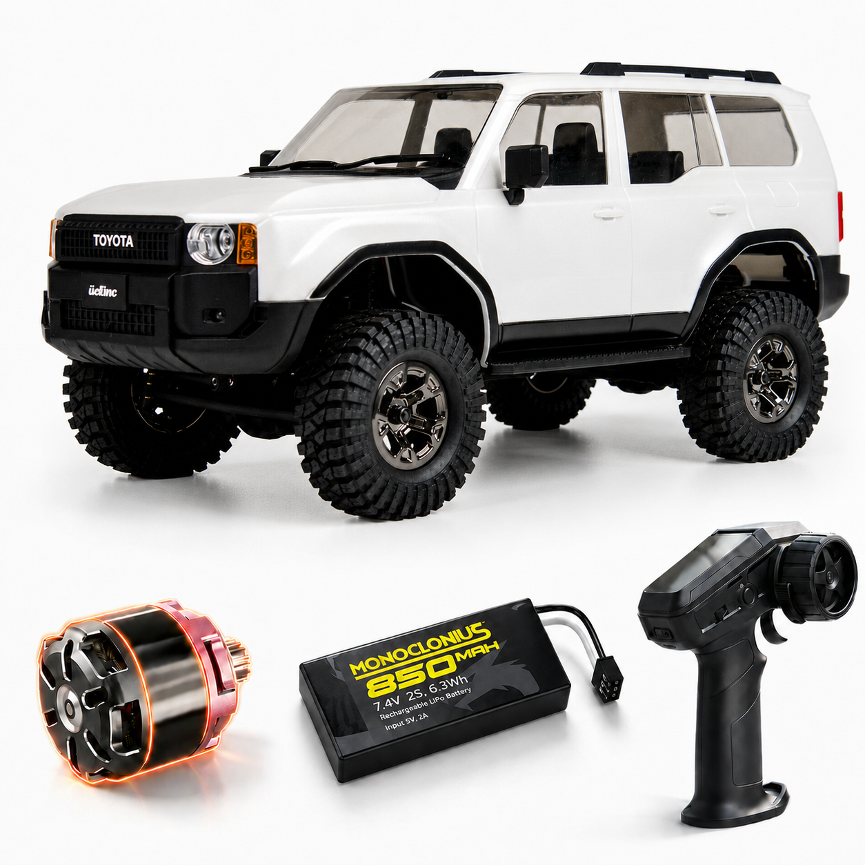 UDIRC UCX1802PRO crawler RC 1/18 brushless bianco RTR