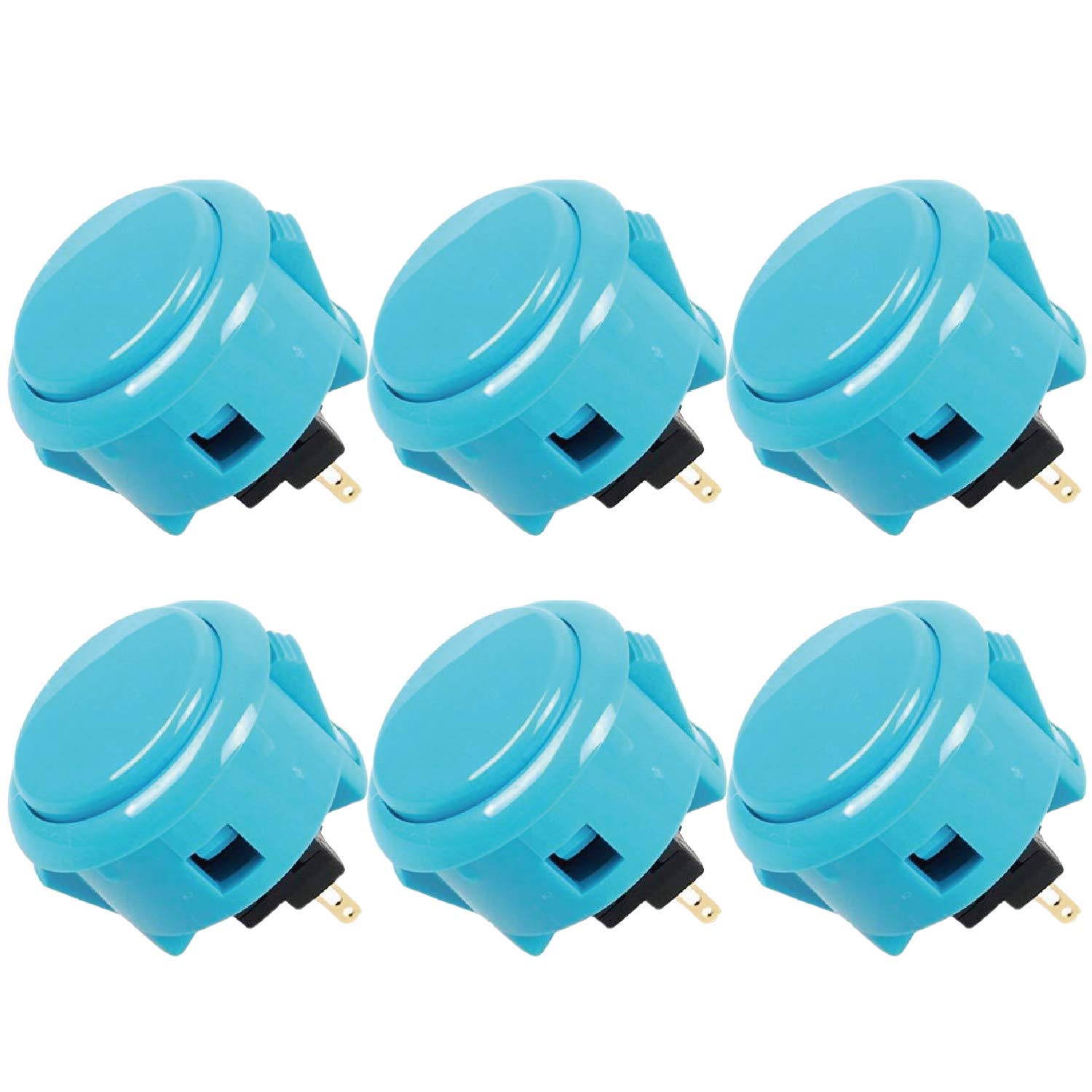 Sanwa OBSF-30 pulsanti arcade 30mm blu 8 pezzi