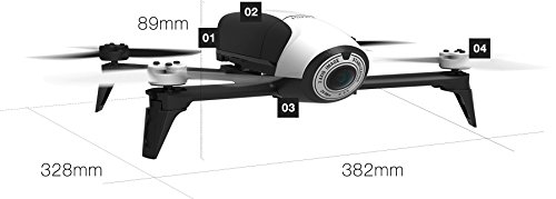 Parrot Bebop 2 Drone con Fotocamera 14MP Bianco