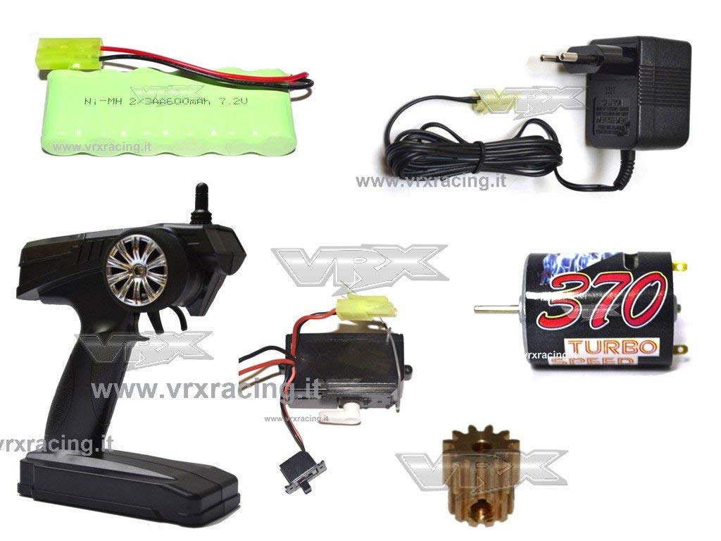 VRX MT-BD Monster Truck RC 1/18 spazzole RC370 RTR