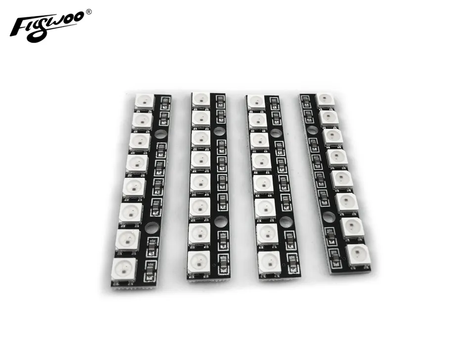 FlyWoo WS2812 scheda LED 8 LED 5V 57mm 4 pezzi