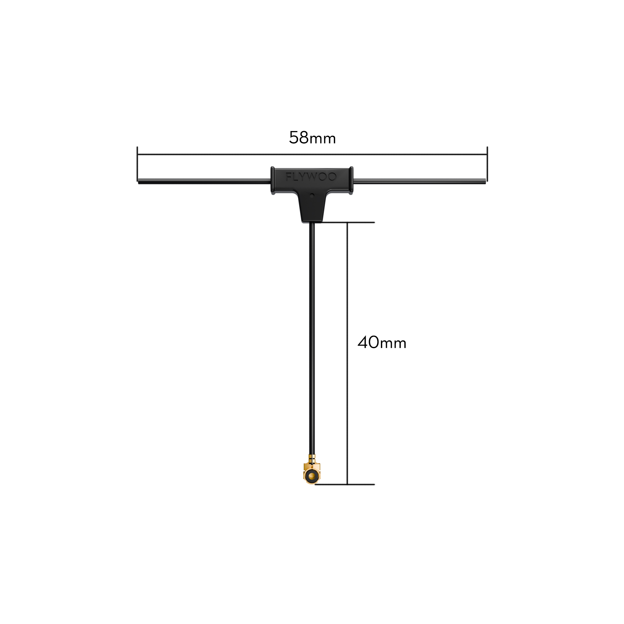 Flywoo Minimortal ELRS 2.4G Antenna PCB T UFL 40mm