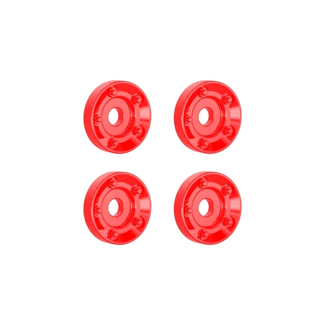 UDI RC P16-003A Rondelle Ruote Rosse 4 Pz per UD1611 UD1610