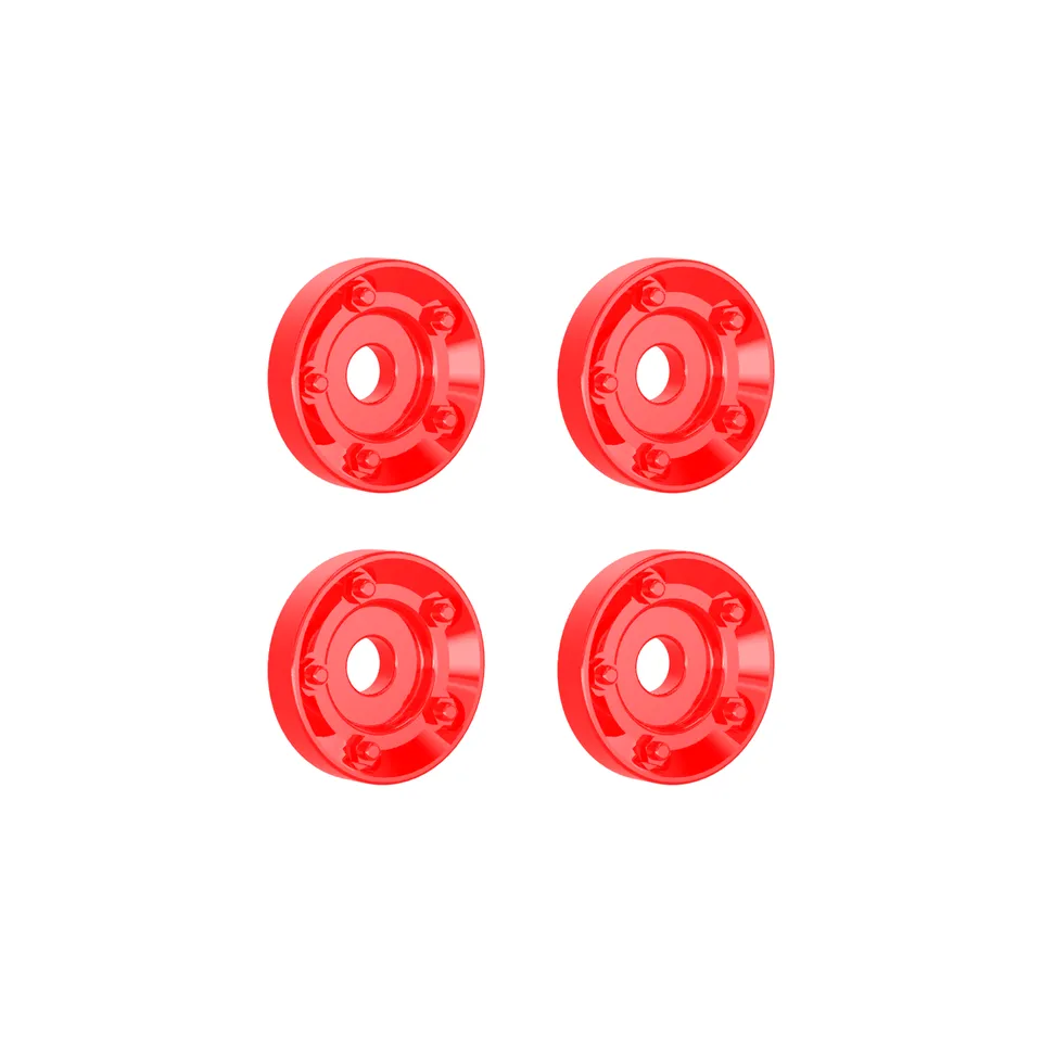 UDI RC P16-003A Rondelle Ruote Rosse 4 Pz per UD1611 UD1610