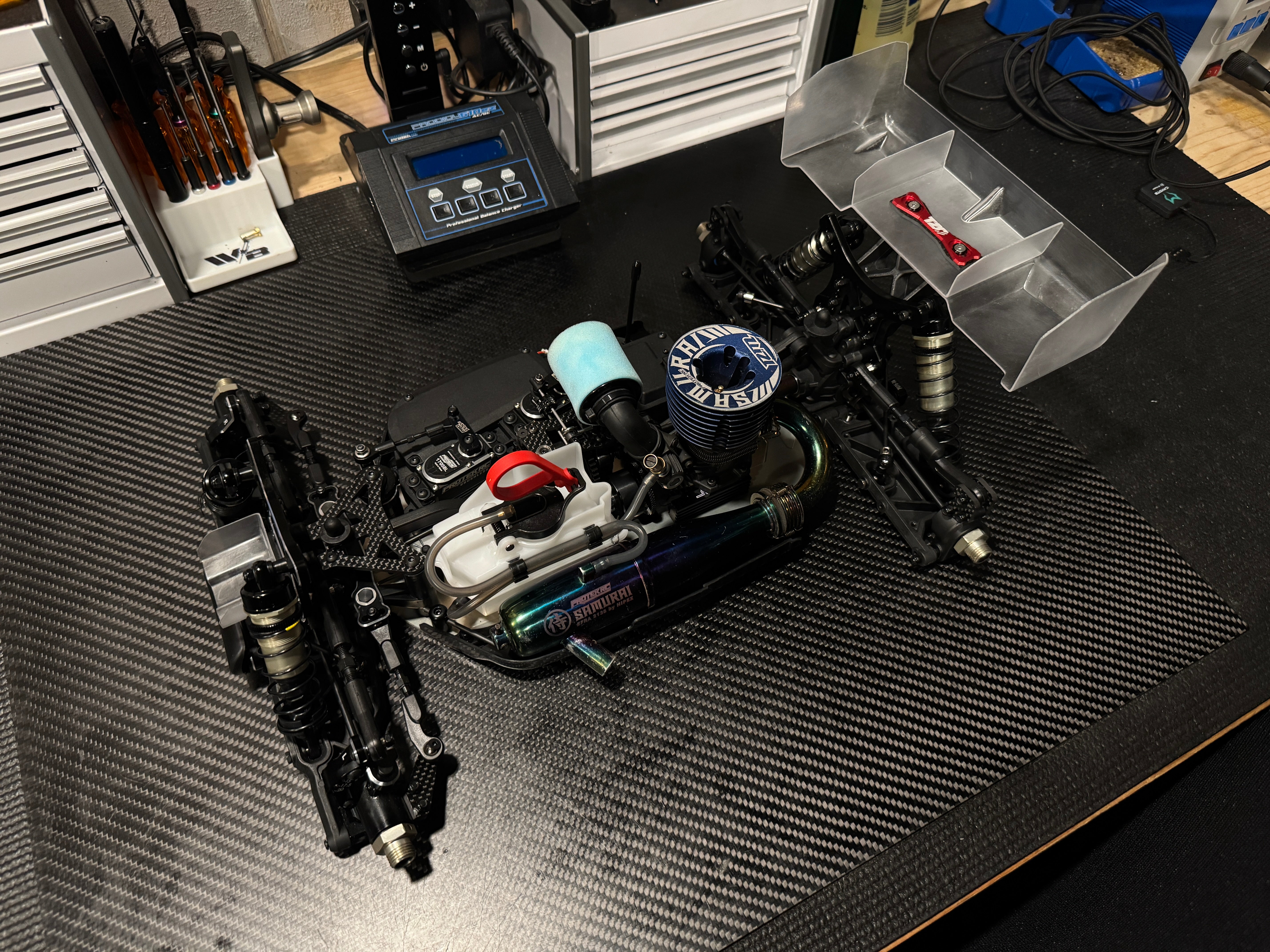Wallie Builds Hong Nor X5B Race Spec Buggy 1/8 Blu