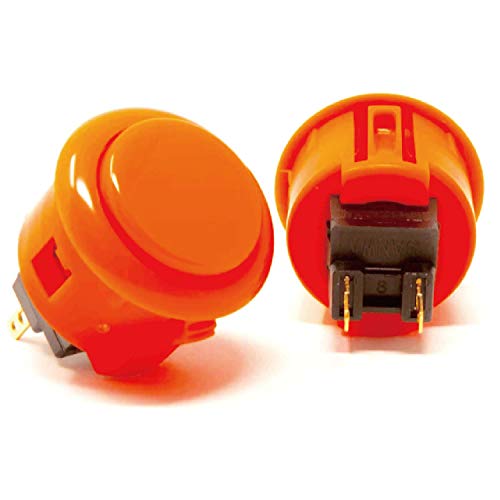 Sanwa OBSF-30 Pulsante Arcade 30mm Arancione 6 Pezzi