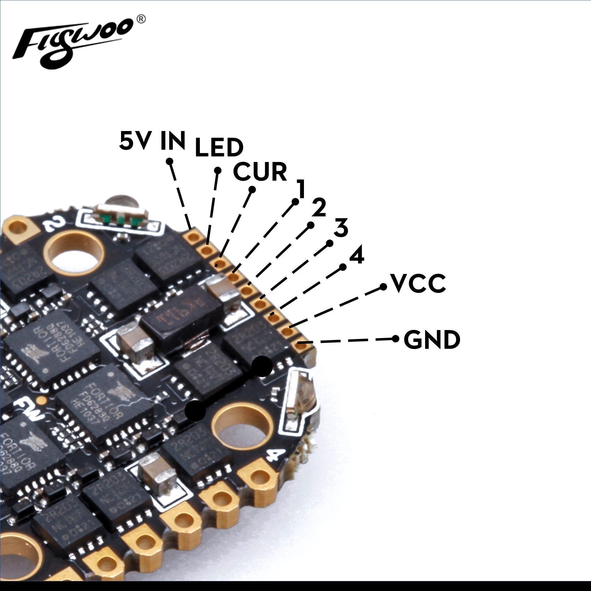 Flywoo GOKU BS 35A ESC 4in1 2-6S 16x16mm BLHeli_S