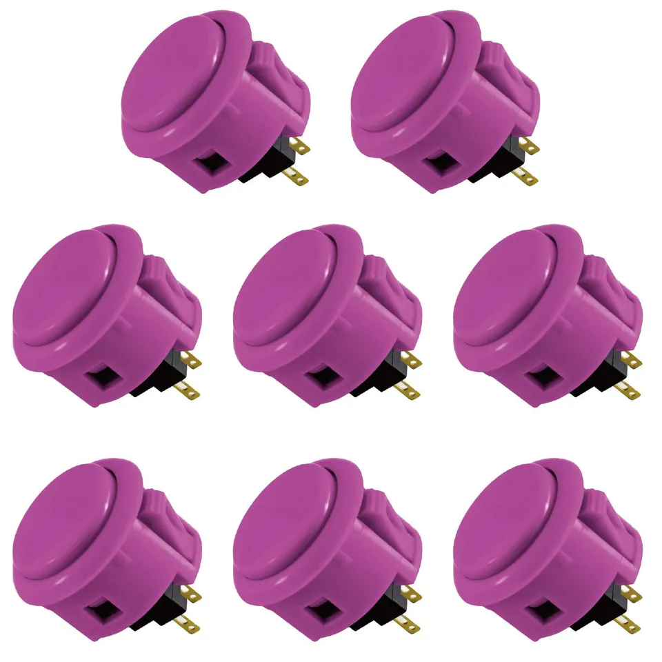 Sanwa OBSF-30 pulsanti arcade 30mm viola 8 pezzi