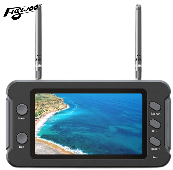 Flywoo Monitor FPV 5.8G 40CH Display 4.3" DVR NTSC/PAL