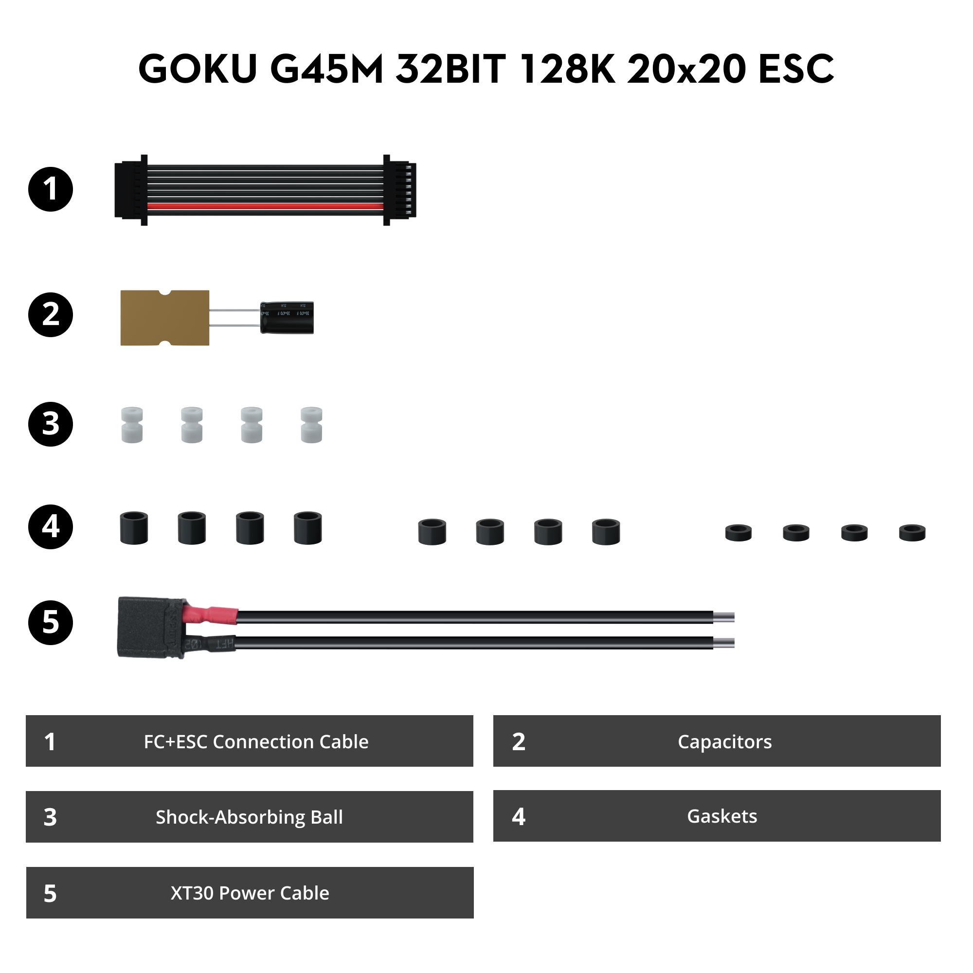 Flywoo GOKU G45M ESC 4in1 45A 3-6S AM32 20x20