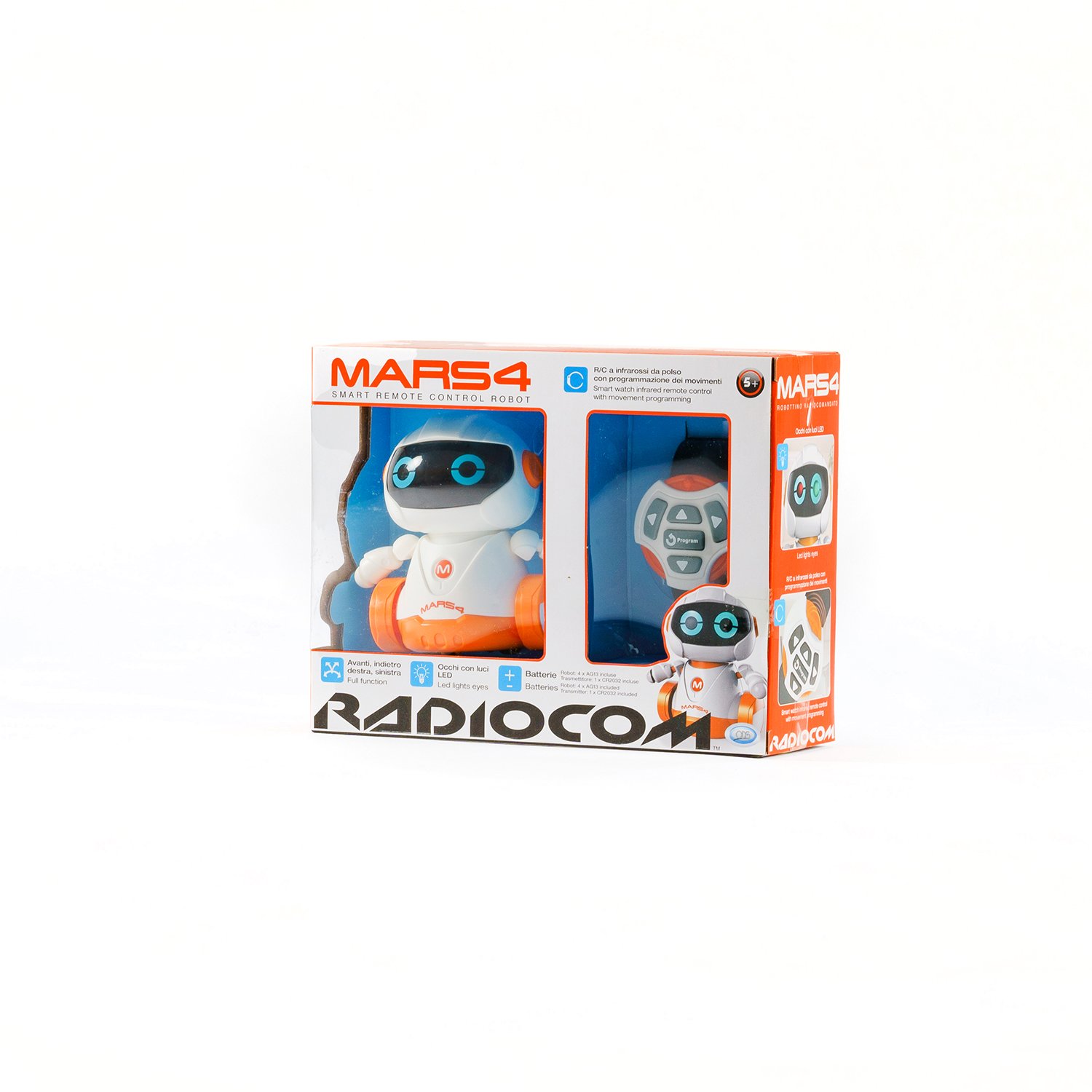 Radiocom Mars 4 Robot RC con controller da polso
