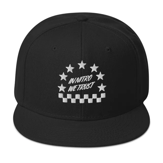 Wallie Builds In Nitro We Trust snapback cappellino nero taglia unica
