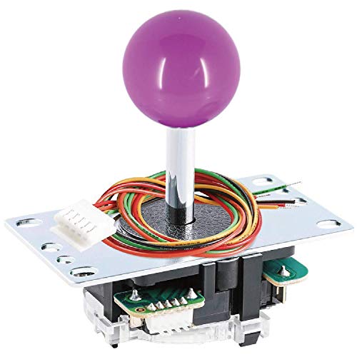 Sanwa JLF-TP-8YT leva joystick arcade viola con piastra
