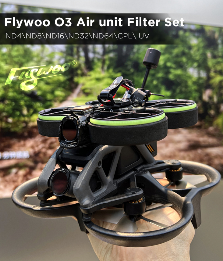 Flywoo DJI O3 set filtri ND CPL UV 7 pezzi 0,6g