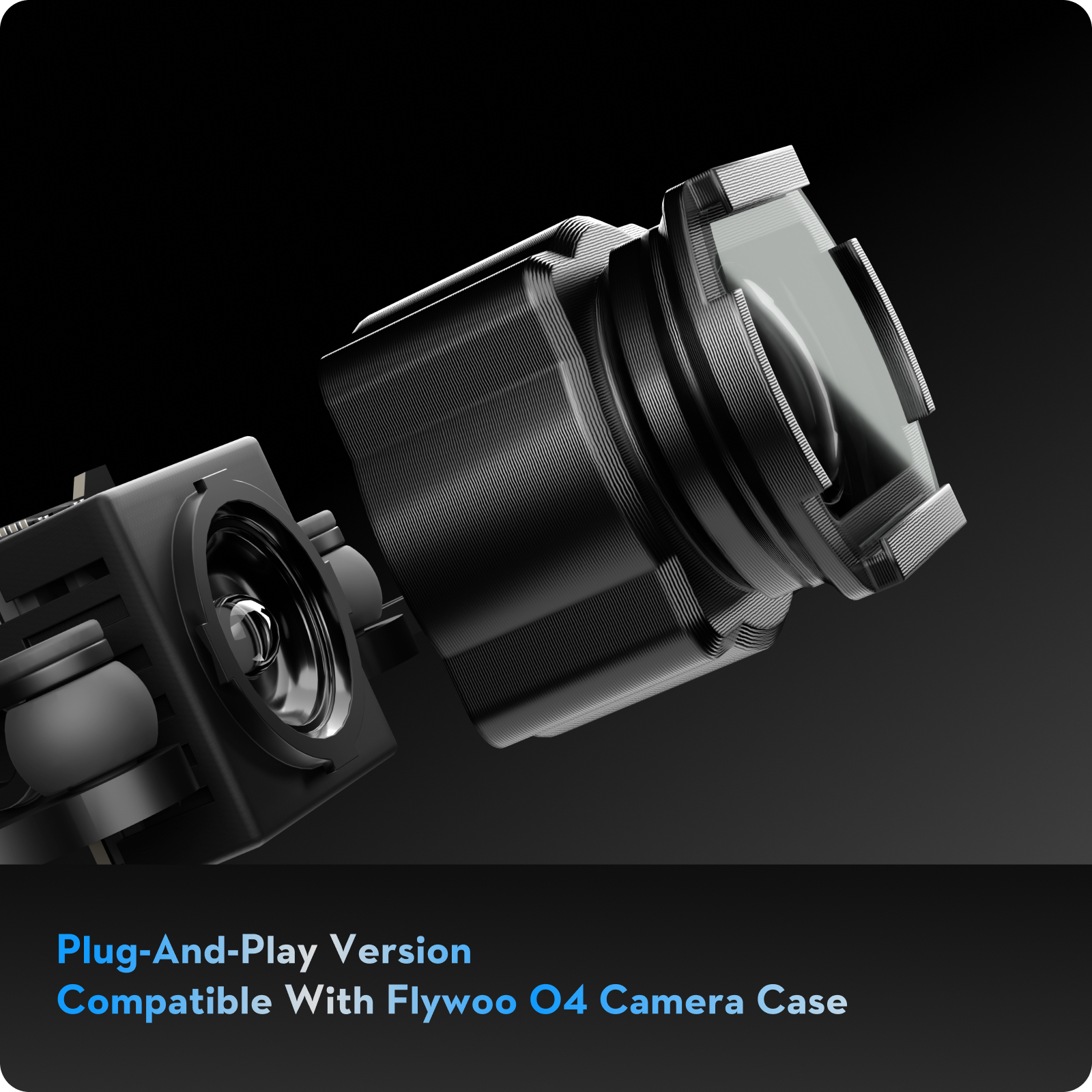 Flywoo O4 Lite lente grandangolare 155° kit filtri ND UV