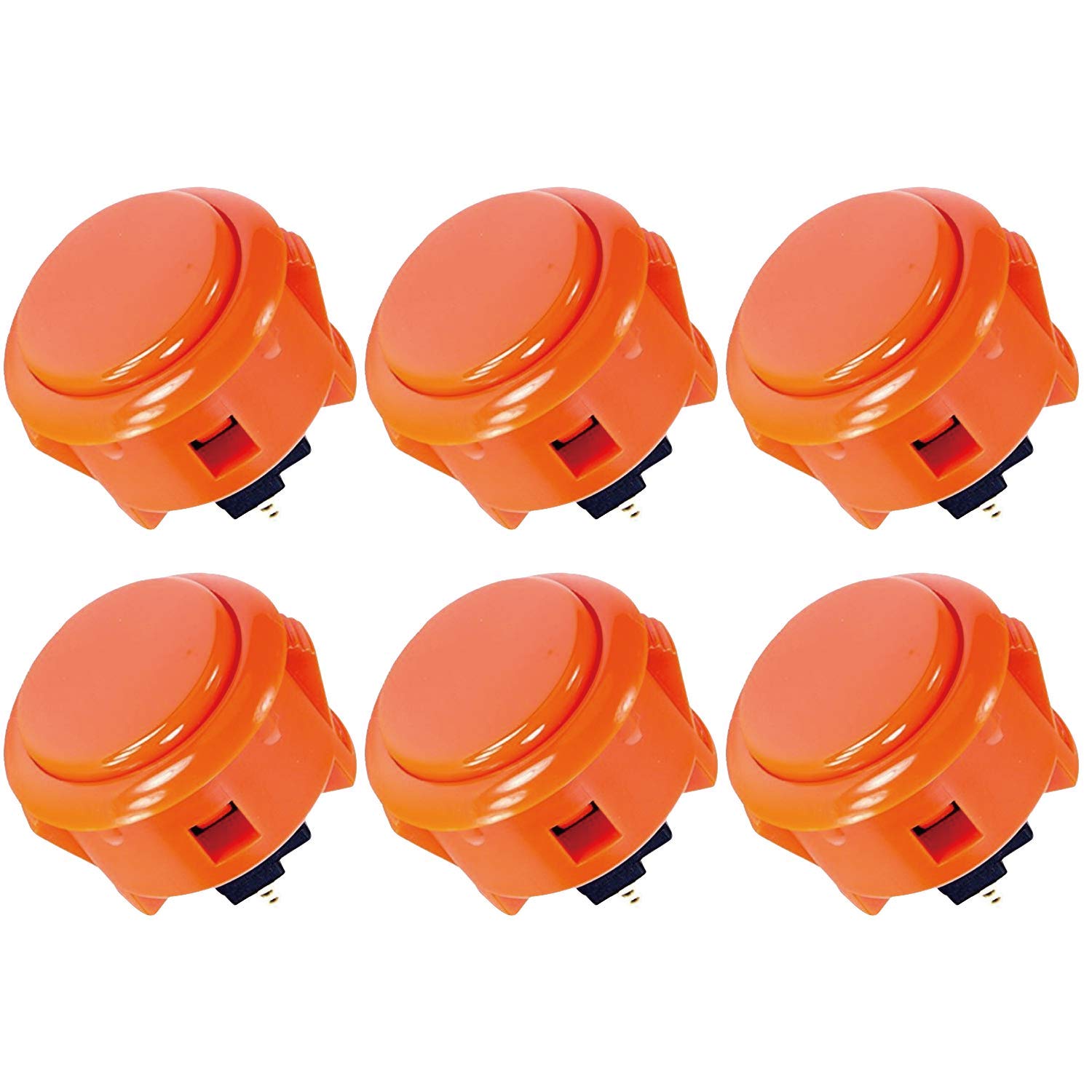 Sanwa OBSF-30 Pulsante Arcade 30mm Arancione 6 Pezzi