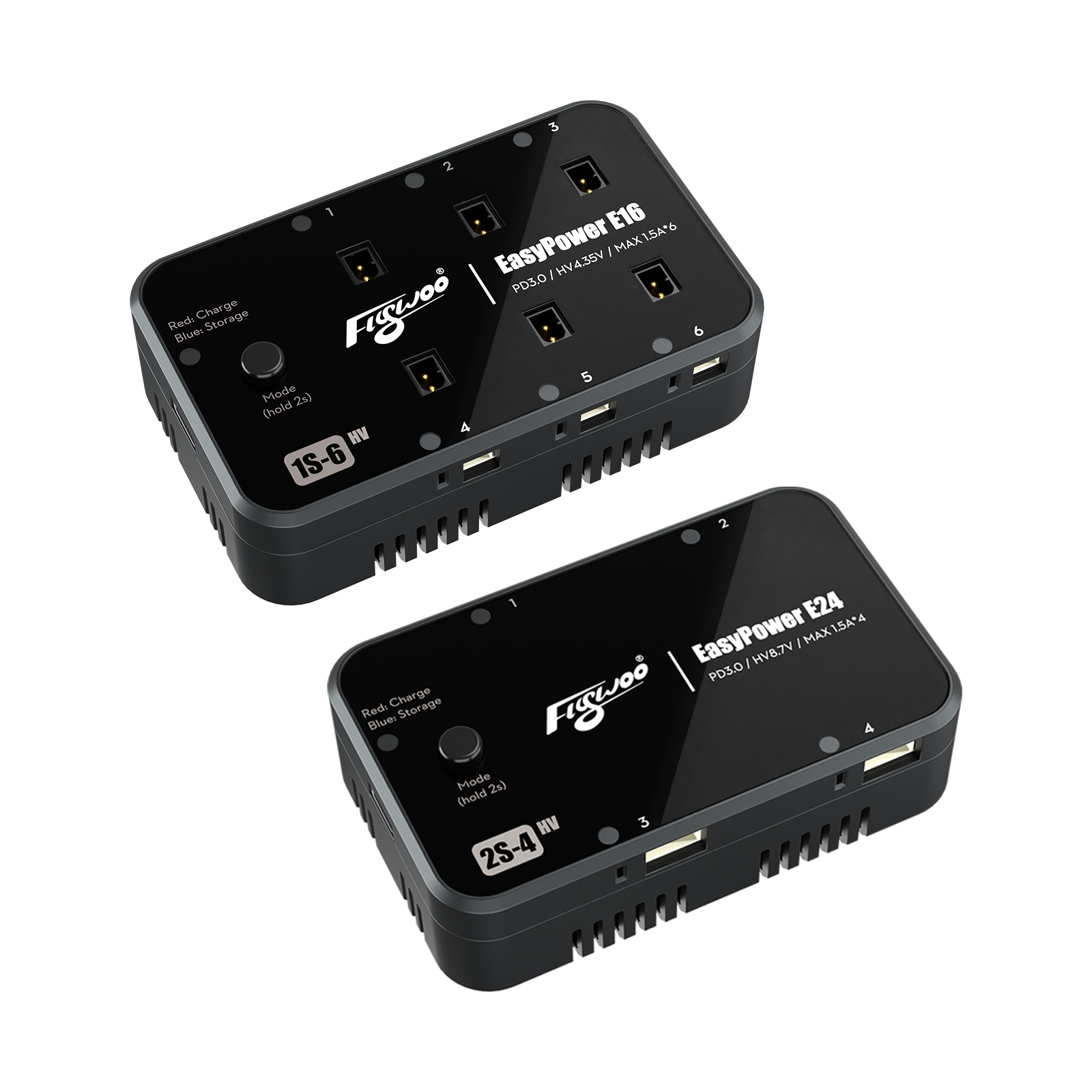 Flywoo EasyPower E16 E24 caricabatterie 1S 2S LiHV PD 1,5A