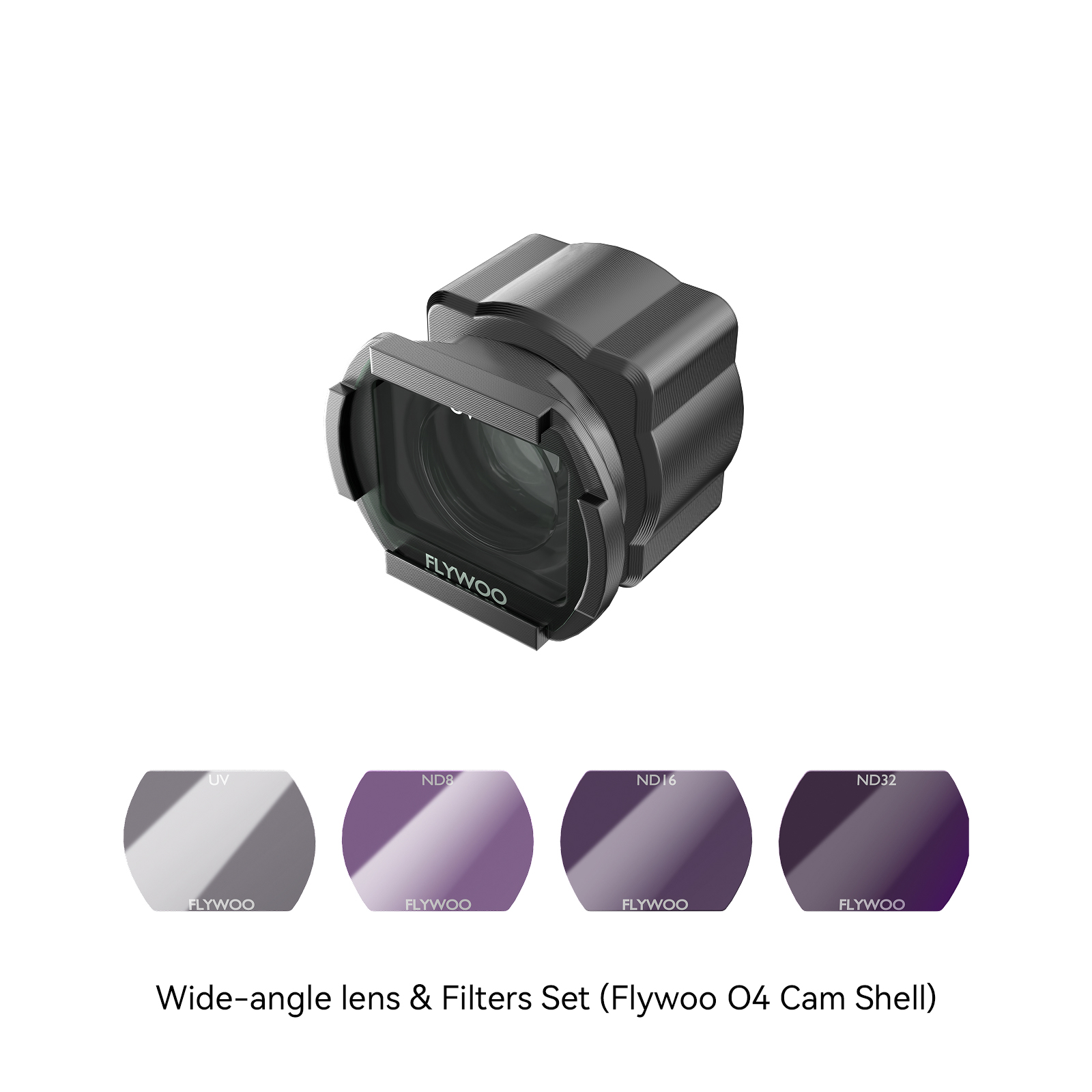 Flywoo O4 Lite lente grandangolare 155° kit filtri ND UV
