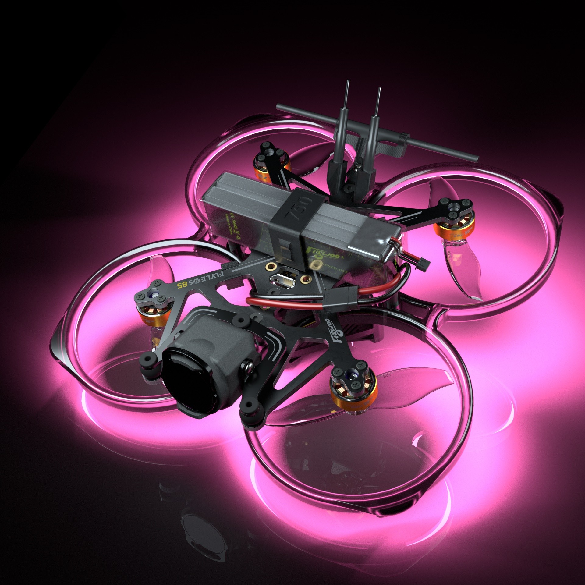 Flywoo FlyLens 85 striscia LED FPV plug&play 3g