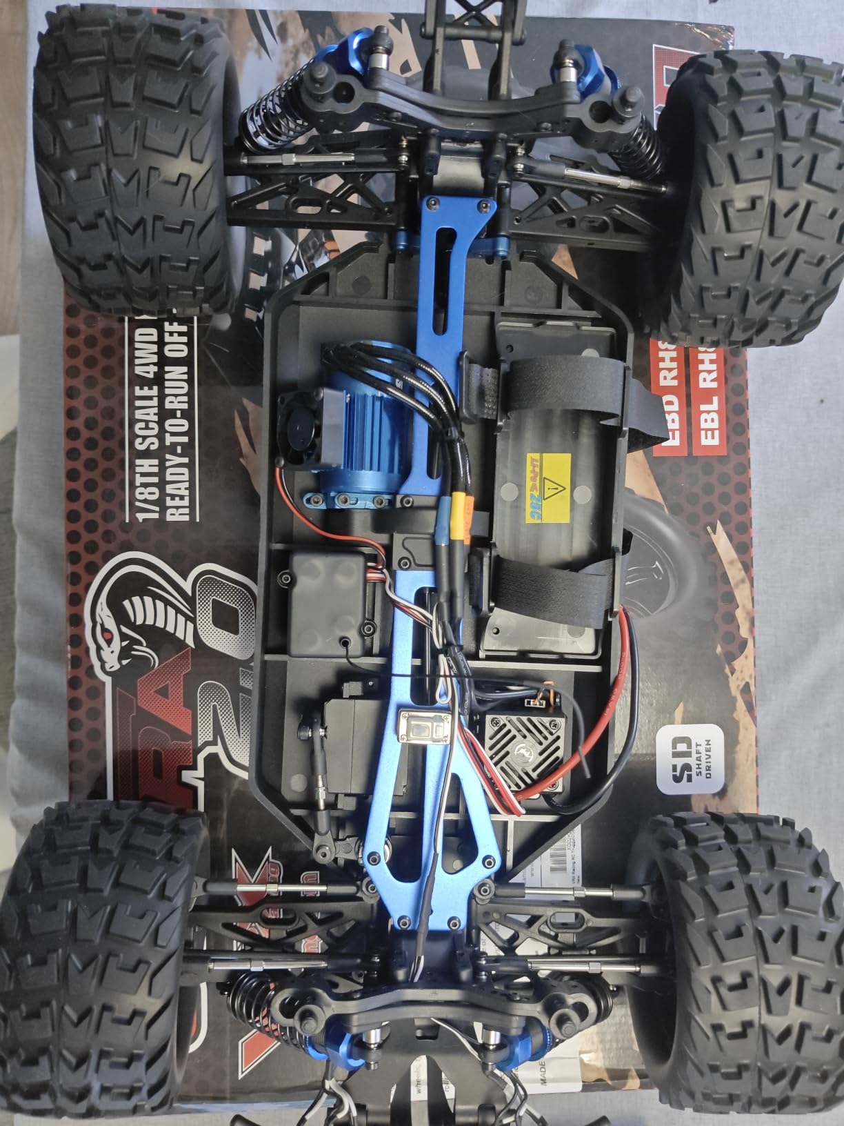 VRX auto RC 1/8 4WD brushless RTR LiPo 3S 50 km/h
