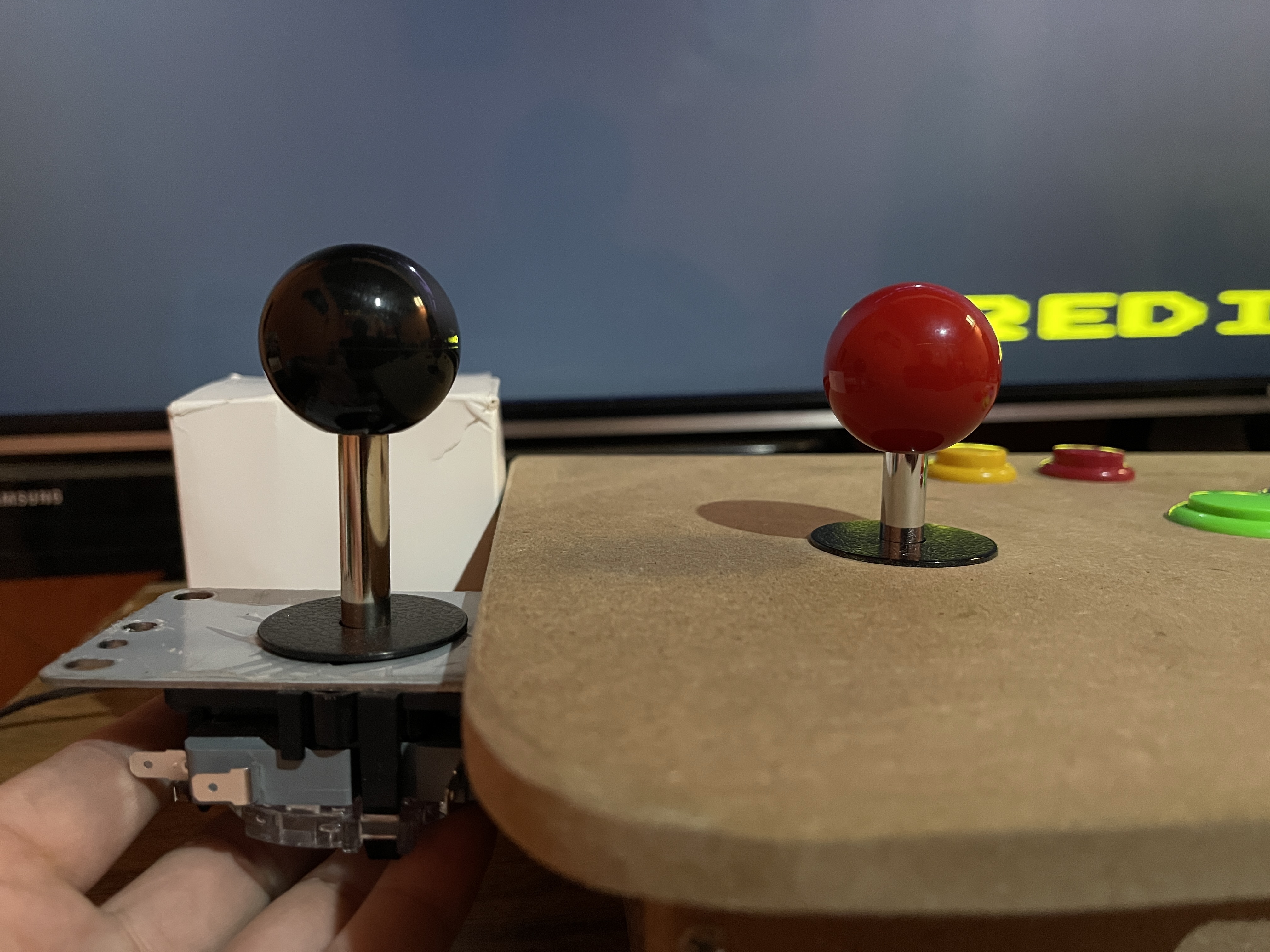 Sanwa JLF JLF-TP-8YT Leva Joystick Arcade scheda rossa