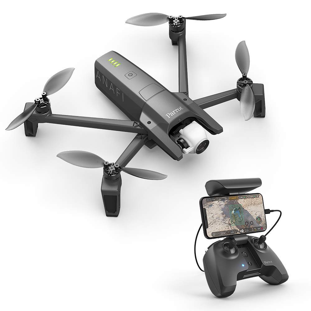 Parrot Anafi Base Drone 4K HDR 21MP Gimbal 180° Nero