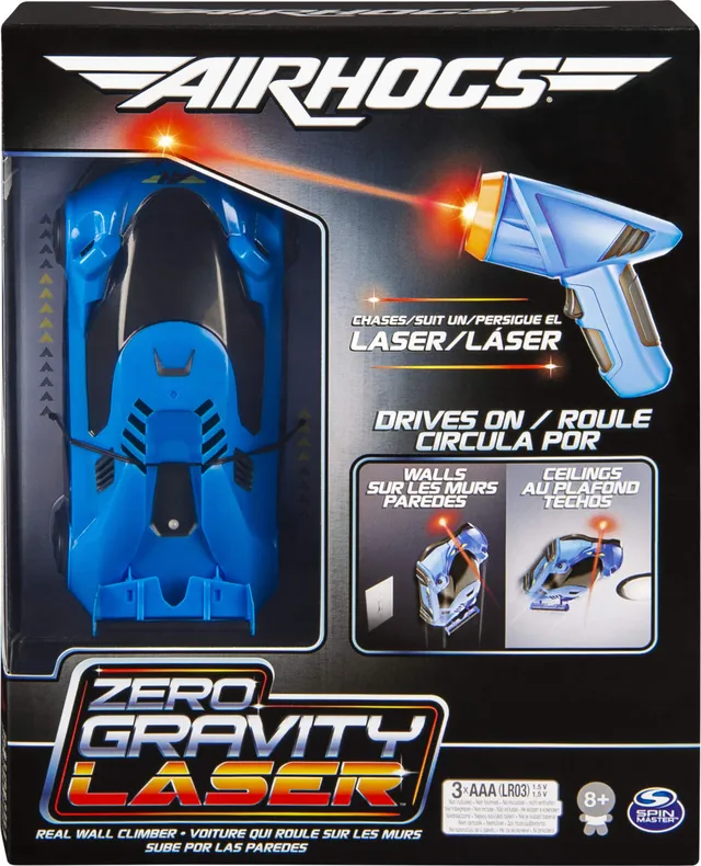 Air Hogs Zero Gravity Laser Auto RC Blu Guida Laser