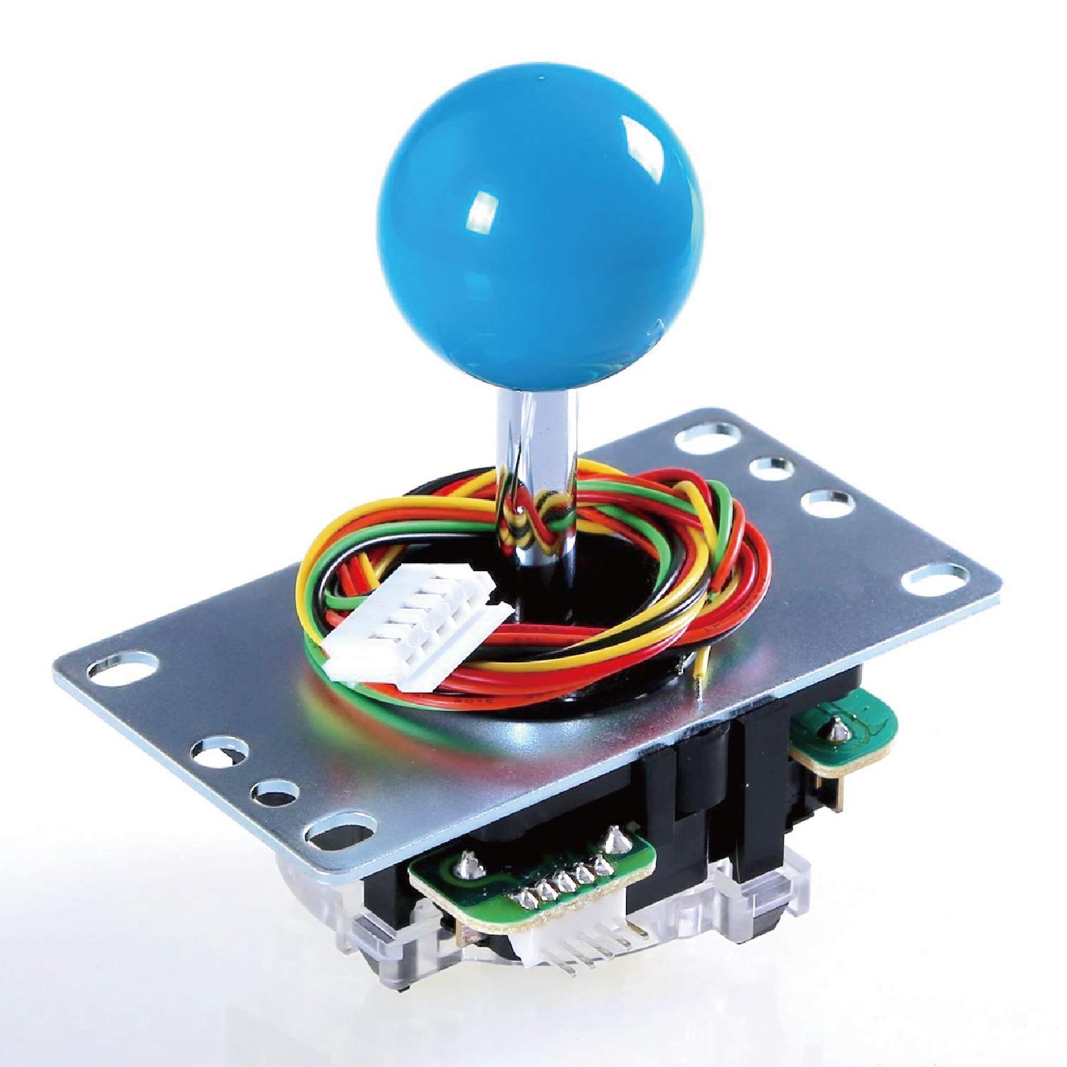 Sanwa JLF-TP-8YT Joystick Arcade + 8 Pulsanti OBSF-30 Grigio