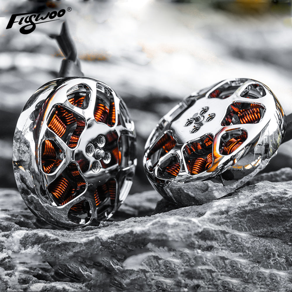 Flywoo NIN 2303.5 motore brushless 1750KV argento 5-6S
