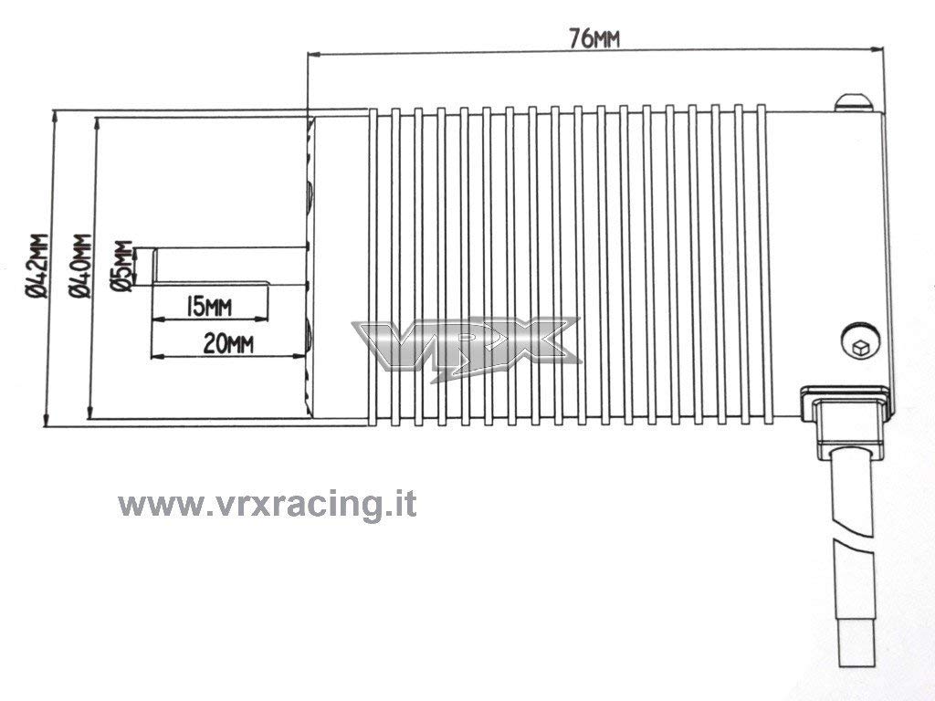 VRX Classic Rocket 4076 2000KV motore brushless 1/8 5mm