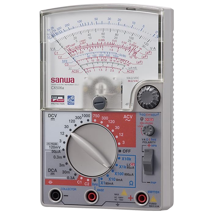 Sanwa CX506A Multimetro Analogico Capacità 2000uF Tester