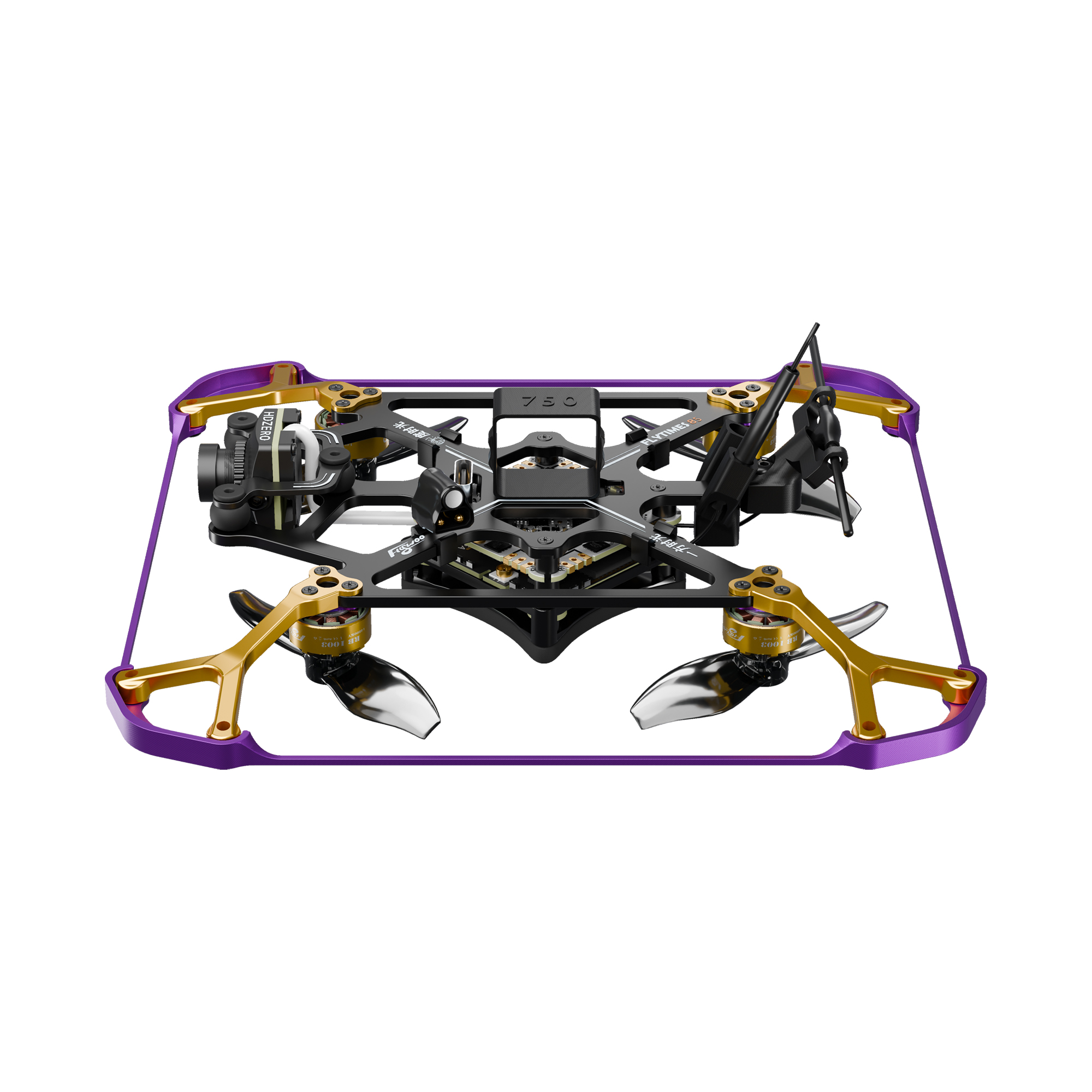 FlyWoo Flytimes 85 micro drone HDZero 2S riprese indoor