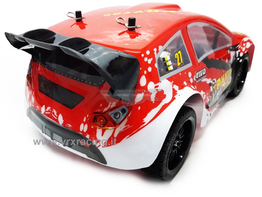 VRX XR16 Flash Rally spazzole auto RC 1/16 RTR 4WD rossa