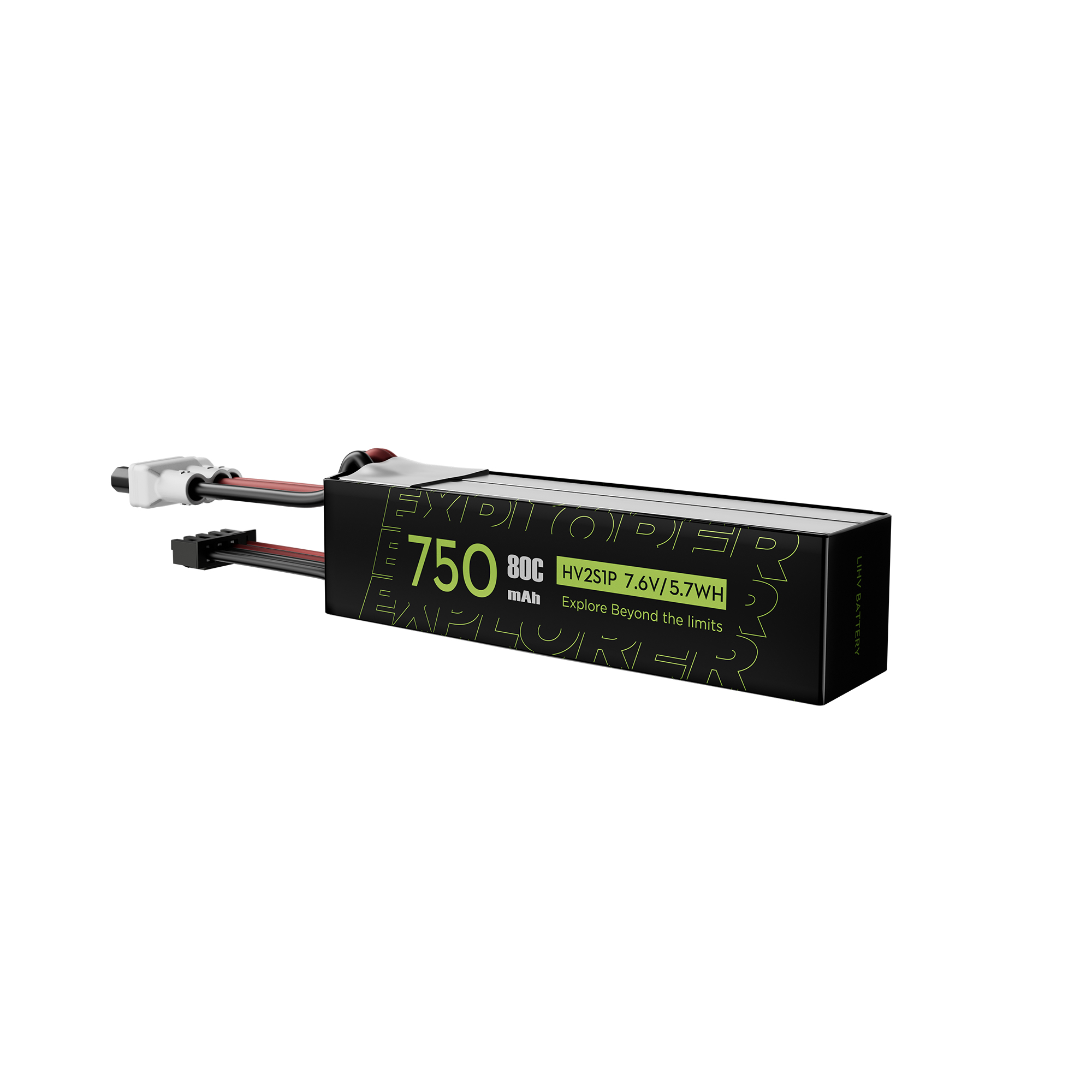 Flywoo Explorer 750mAh batteria LiHV 2S 80C XT30UP 2 pezzi