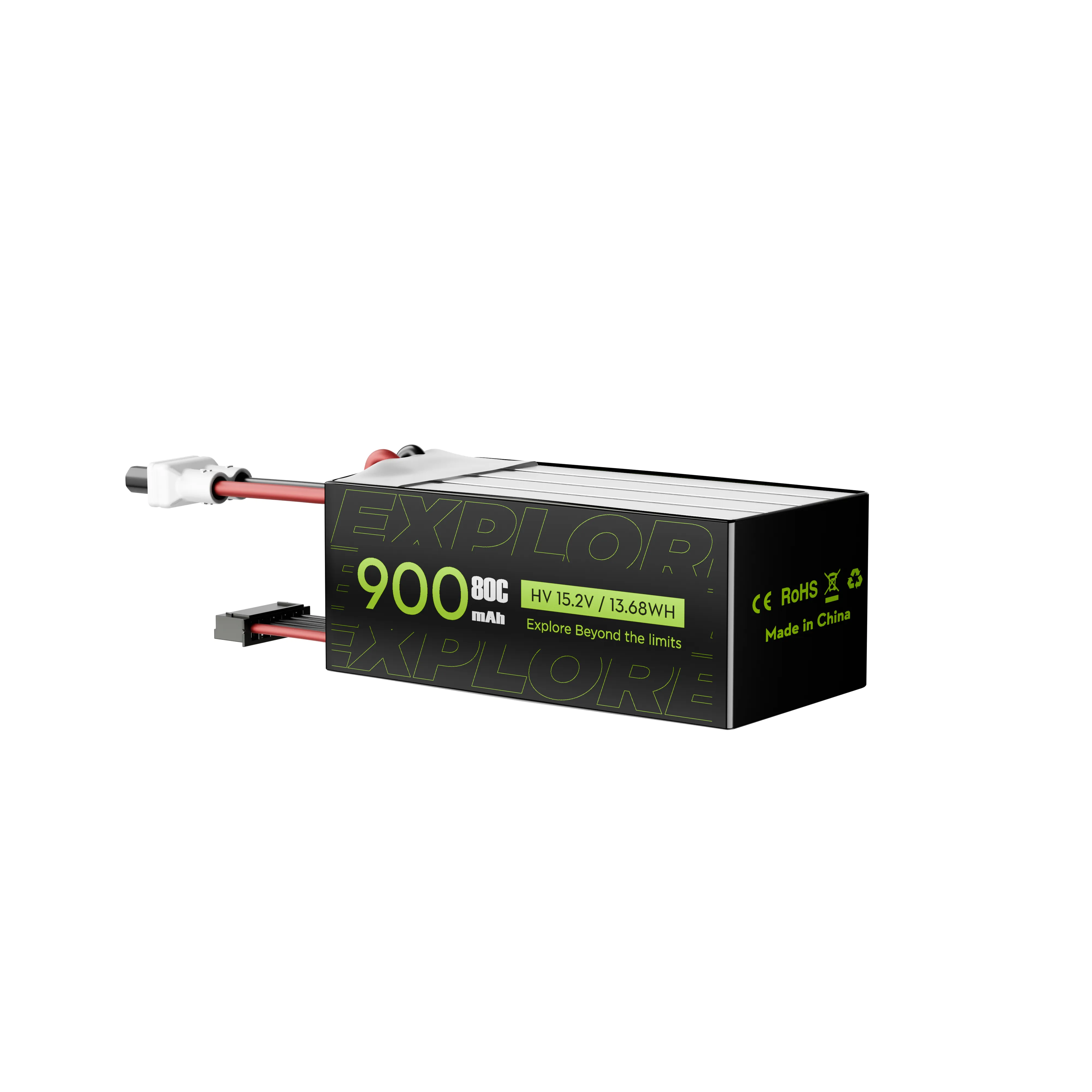 Flywoo Explorer 900mAh HV 4S 80C Batteria XT30UP 2pz