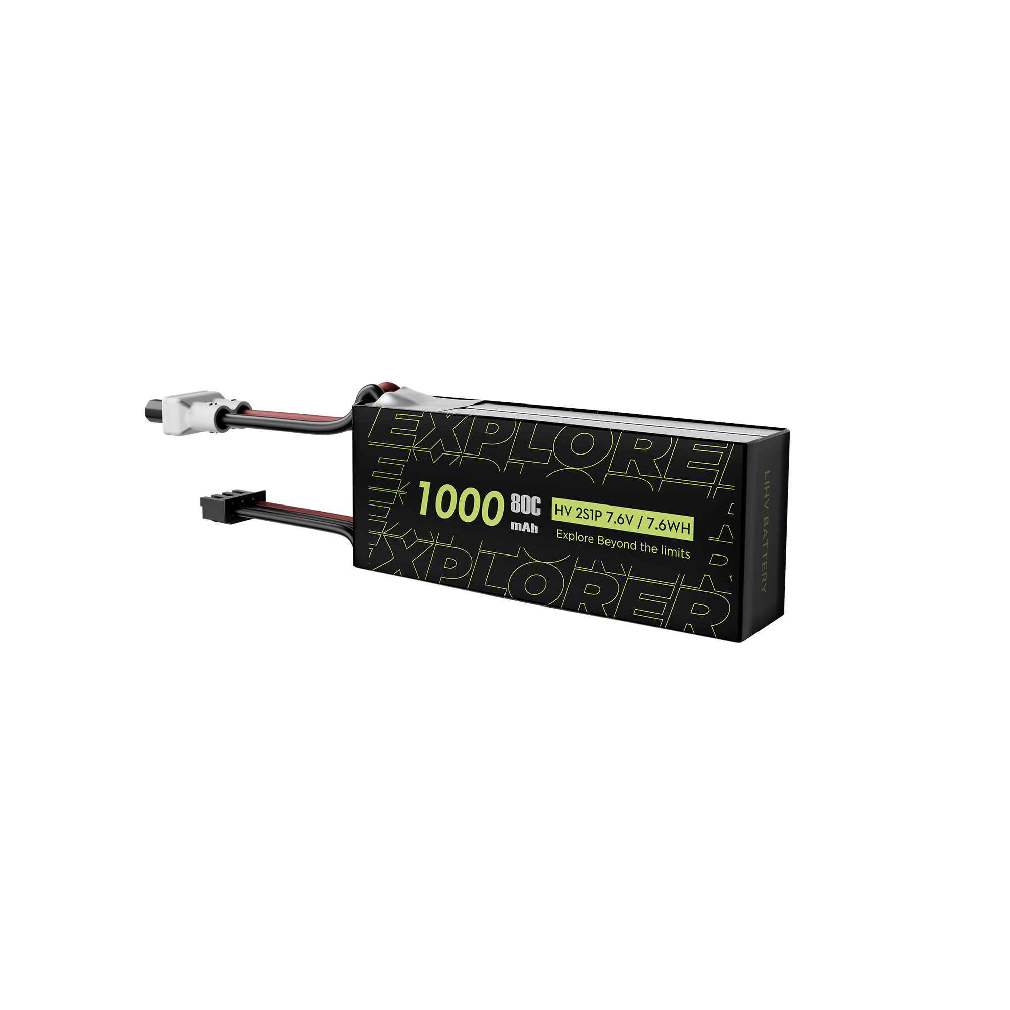 Flywoo Explorer 1000mAh LiHV 2S 80C Batteria XT30UP 2 Pezzi