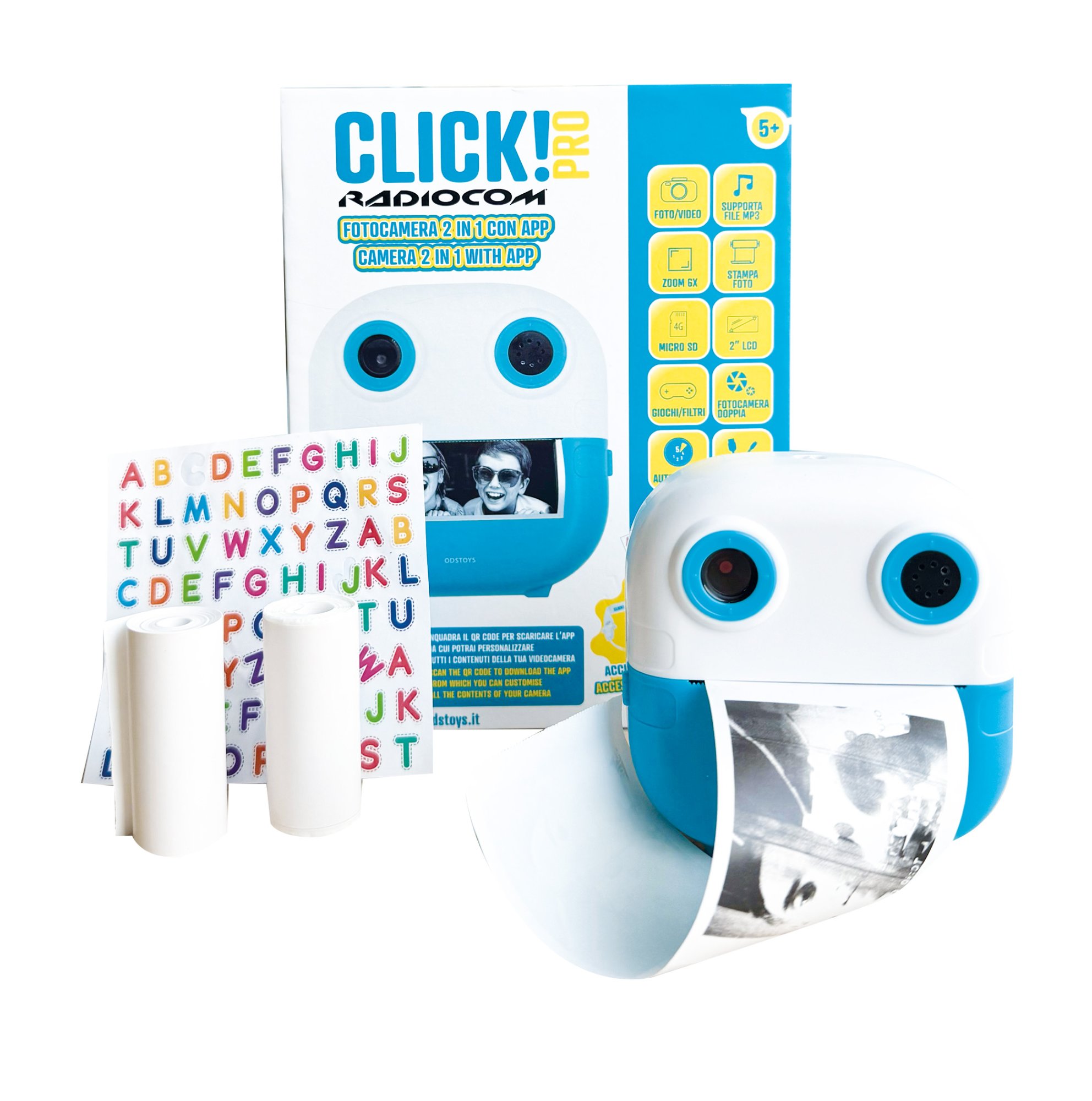Radiocom Mars Click! 4 Pro fotocamera bambini 1080p con app