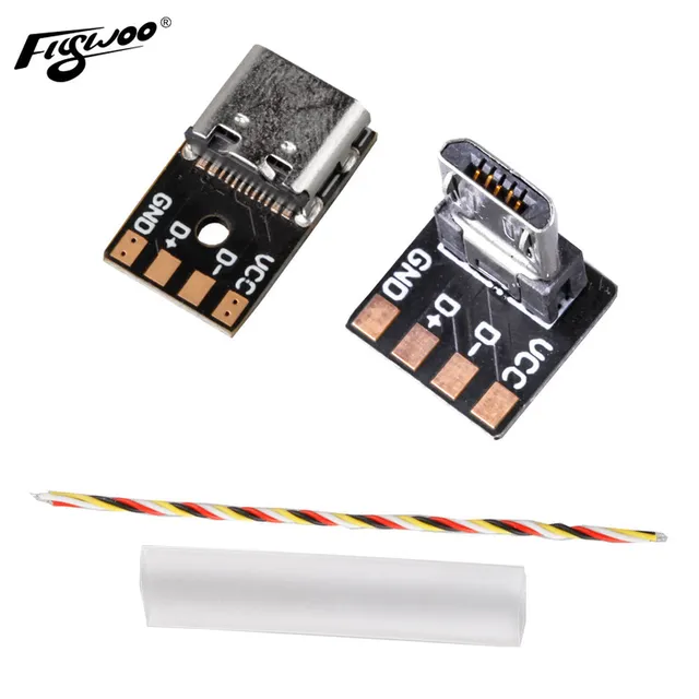 Flywoo Micro Maschio-Type C Femmina Adattatore USB 10cm