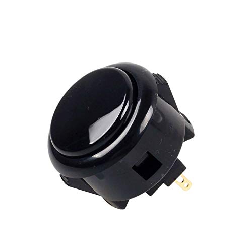Sanwa OBSF-24 pulsante arcade 24mm nero 2 pezzi silenzioso